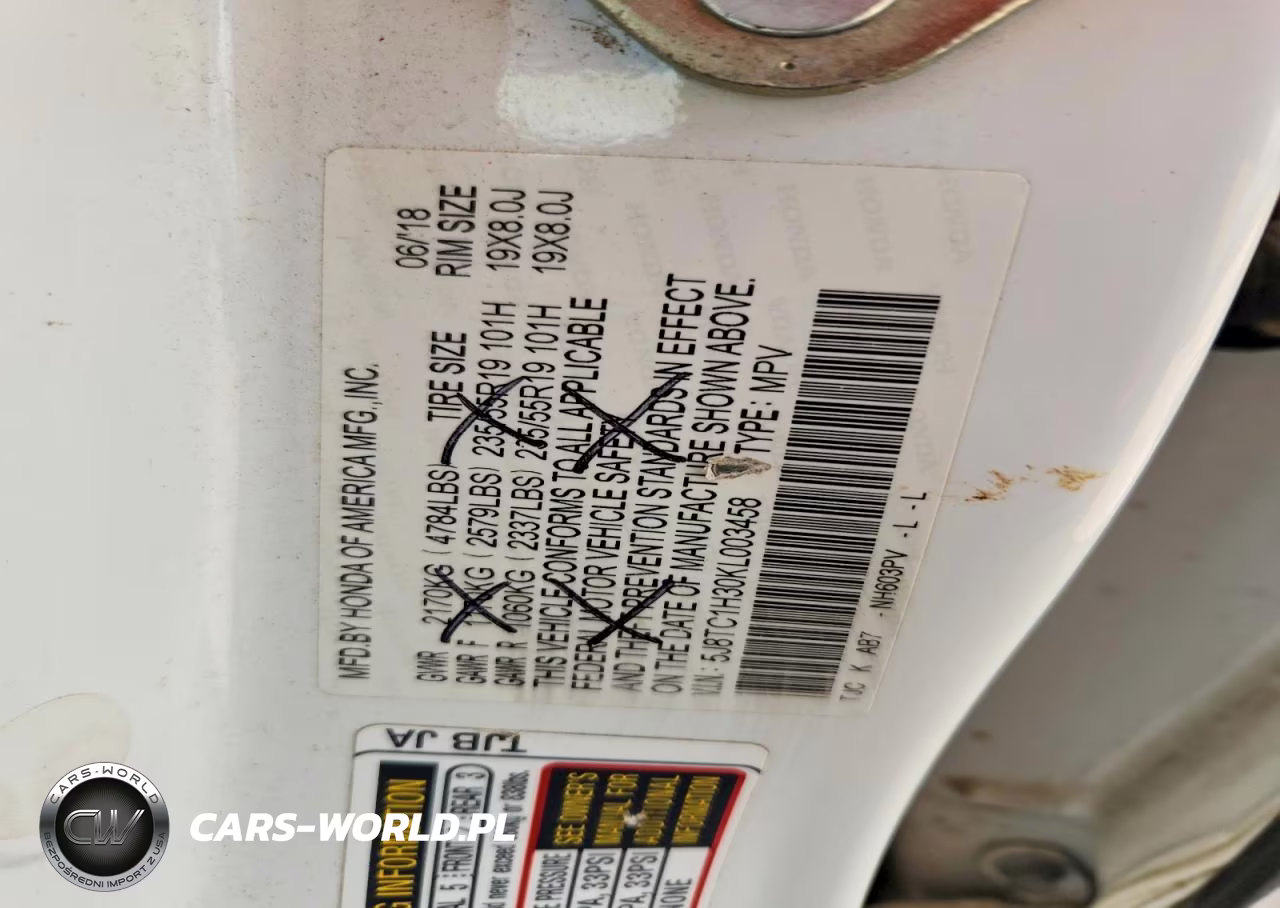 2019 Acura Rdx VIN:5J8TC1H30KL003458 - 13