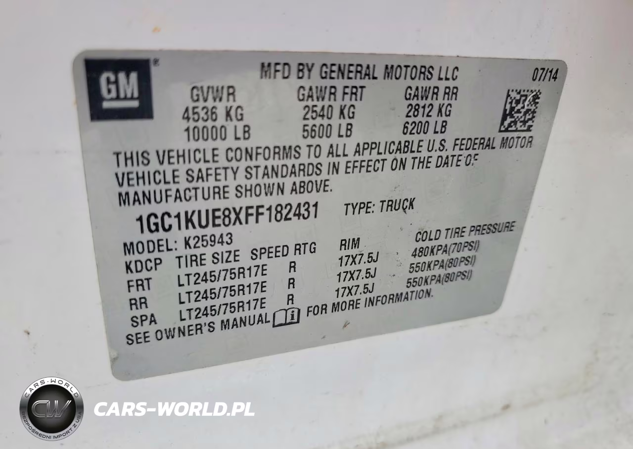 2015 Chevrolet Silverado K2500 Heavy Duty VIN:1GC1KUE8XFF182431 - 12