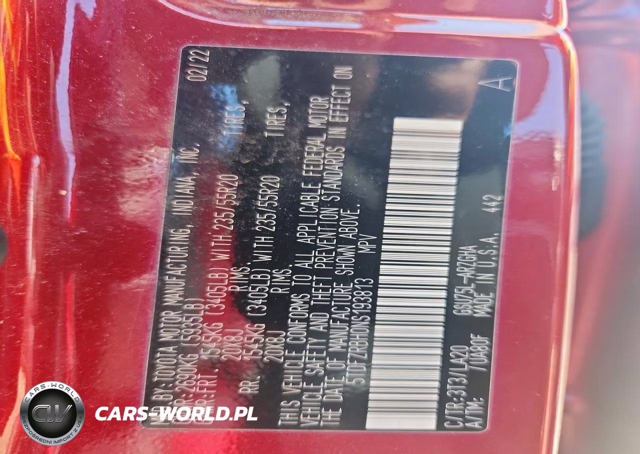 2022 Toyota Highlander Platinum VIN:5TDFZRBH0NS193813 - 13