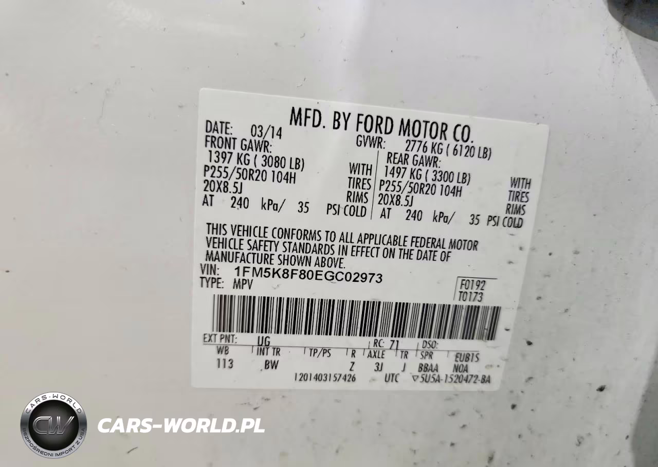 2014 Ford Explorer Limited VIN:1FM5K8F80EGC02973 - 13