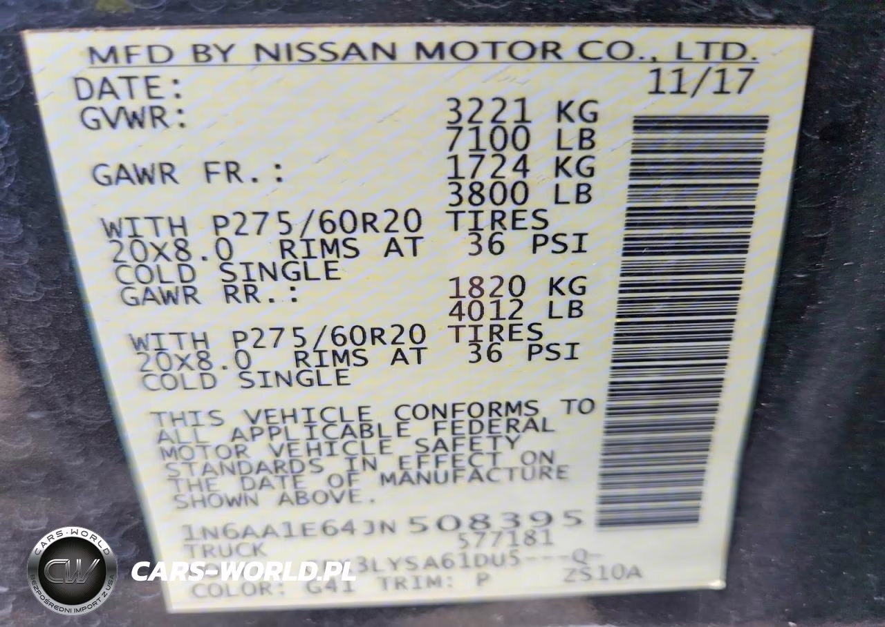 2018 Nissan Titan Platinum Reserve VIN:1N6AA1E64JN508395 - 12