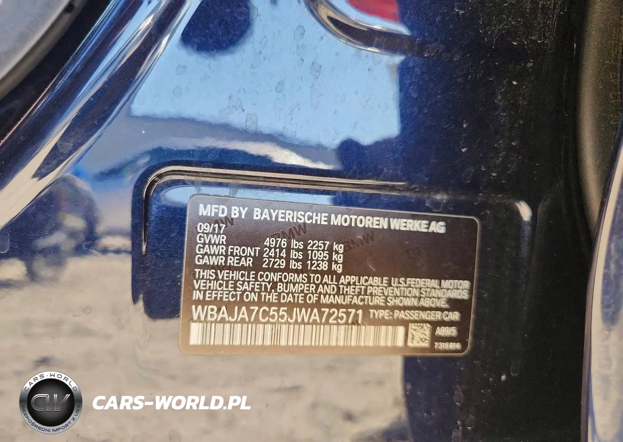 2018 BMW 530 Xi VIN:WBAJA7C55JWA72571 - 12