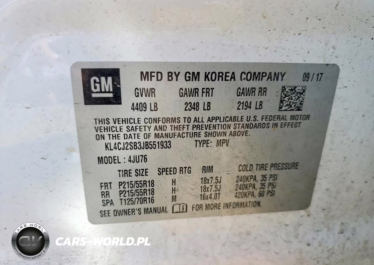2018 Buick Encore Sport Touring VIN:KL4CJ2SB3JB551933 - 13