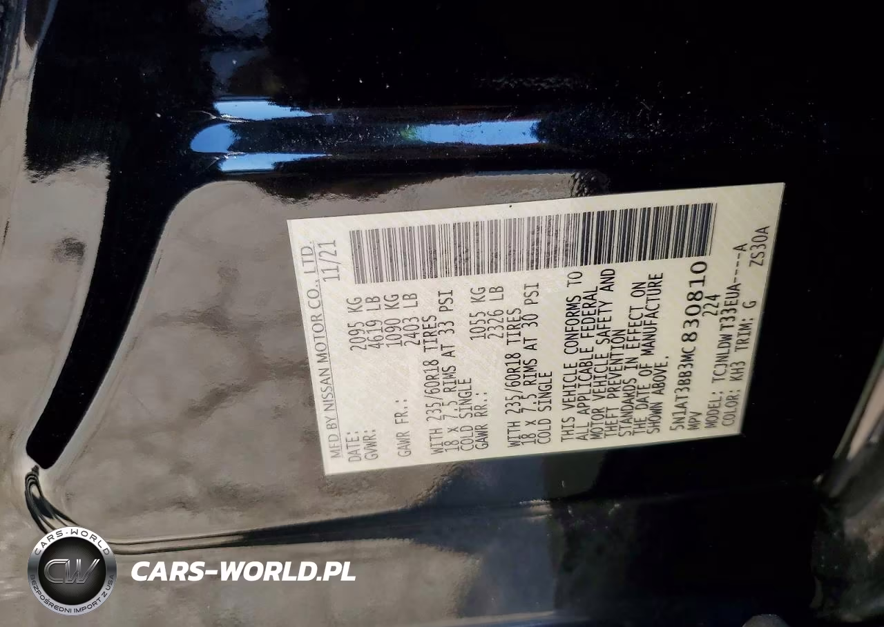 2021 Nissan Rogue Sv VIN:5N1AT3BB3MC830810 - 12