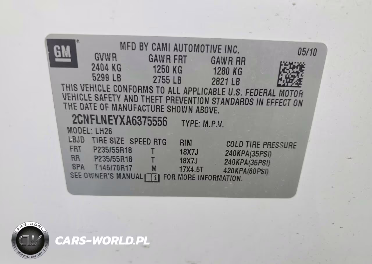 2010 Chevrolet Equinox Lt VIN:2CNFLNEYXA6375556 - 13