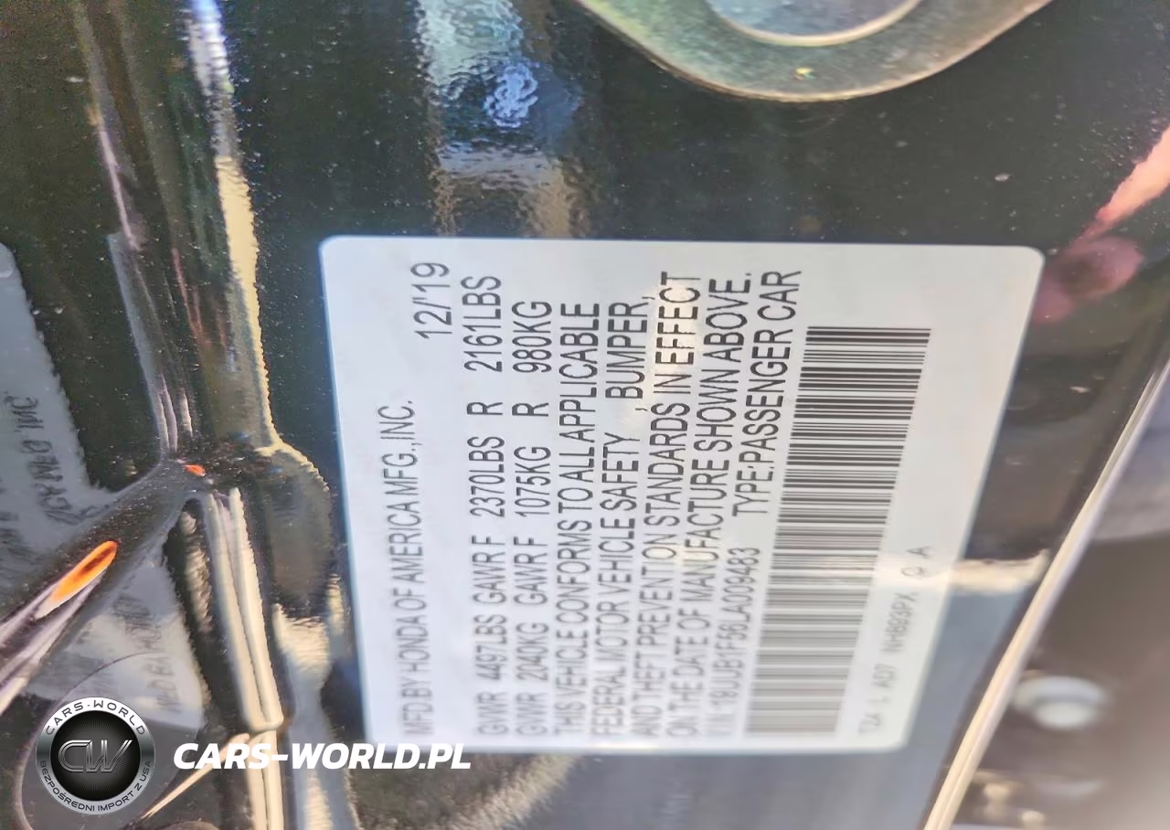 2020 Acura Tlx Technology VIN:19UUB1F56LA009483 - 12