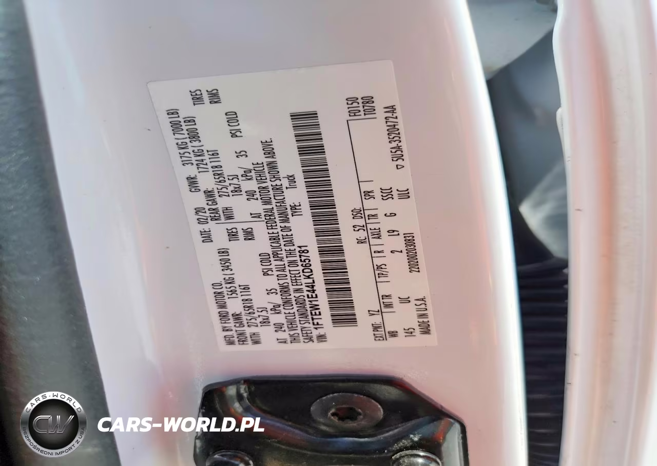 2020 Ford F150 Supercrew VIN:1FTEW1E44LKD65781 - 13