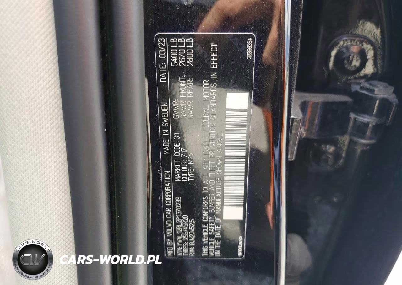 2023 Volvo Xc60 Plus VIN:YV4L12RL2P1370239 - 13