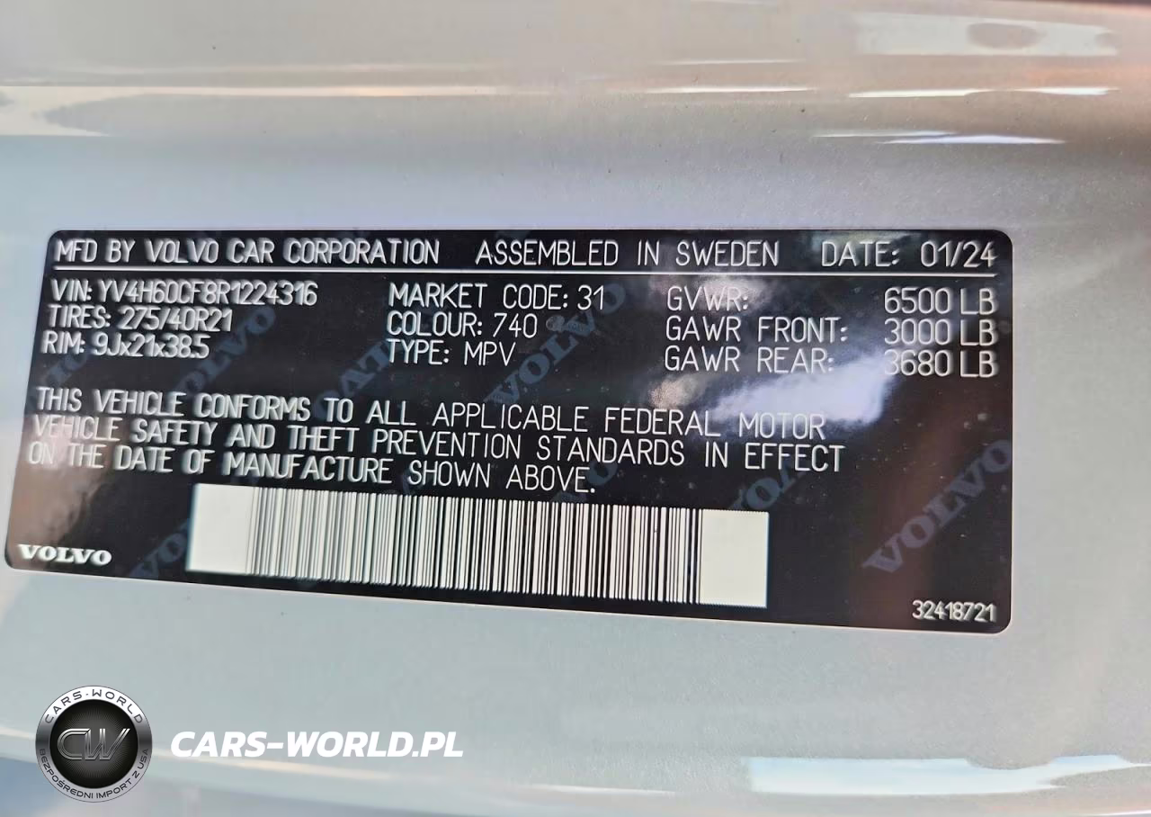 2024 Volvo Xc90 Ultimate VIN:YV4H60CF8R1224316 - 13