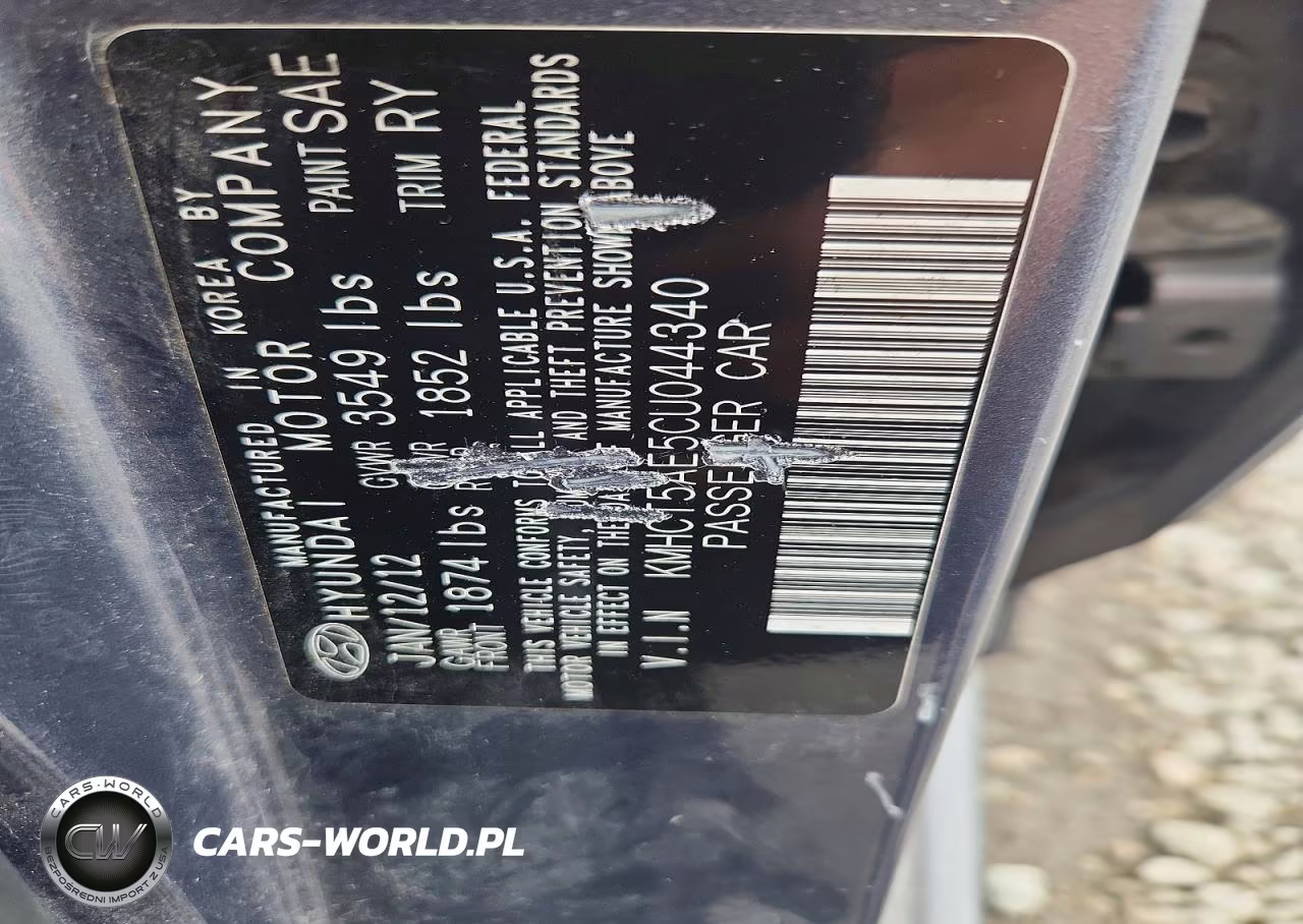 2012 Hyundai Accent Gs VIN:KMHCT5AE5CU044340 - 13