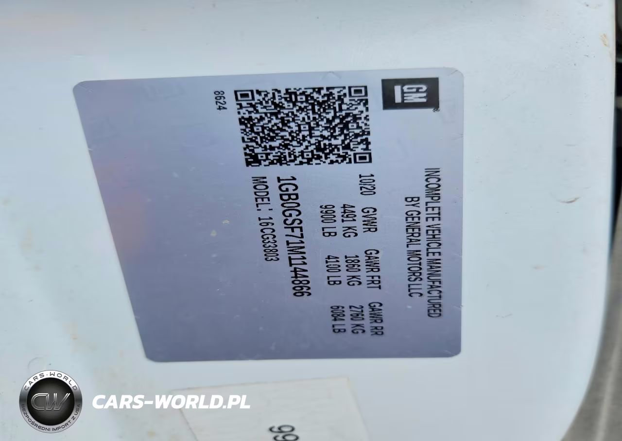 2021 Chevrolet Express G3500 VIN:1GB0GSF71M1144866 - 13