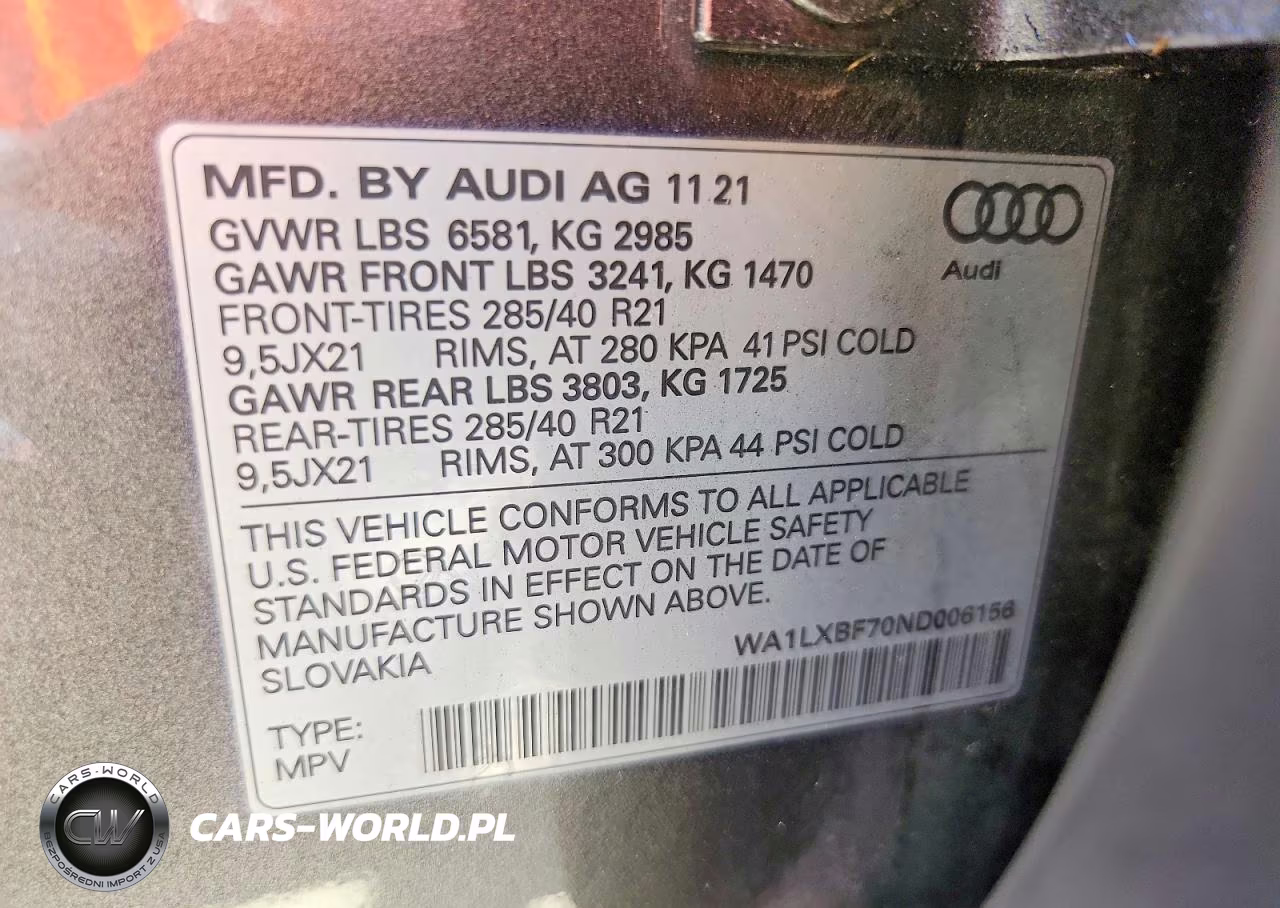 2022 Audi Q7 Premium Plus VIN:WA1LXBF70ND006156 - 13