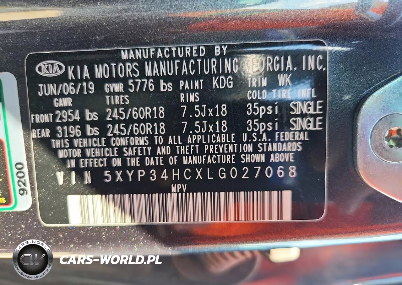 2020 Kia Telluride Ex VIN:5XYP34HCXLG027068 - 13