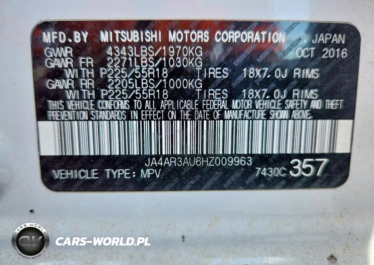 2017 Mitsubishi Outlander Sport Es VIN:JA4AR3AU6HZ009963 - 13