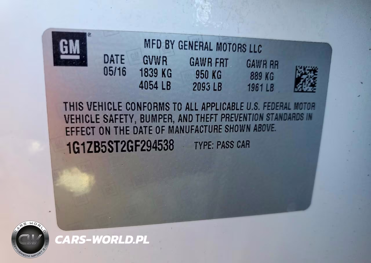 2016 Chevrolet Malibu Ls VIN:1G1ZB5ST2GF294538 - 12