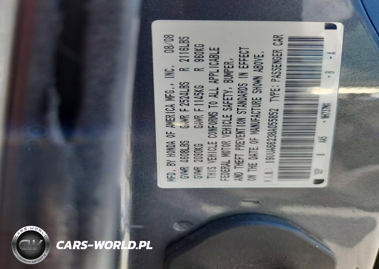 2008 Acura Tl VIN:19UUA66238A055852 - 12