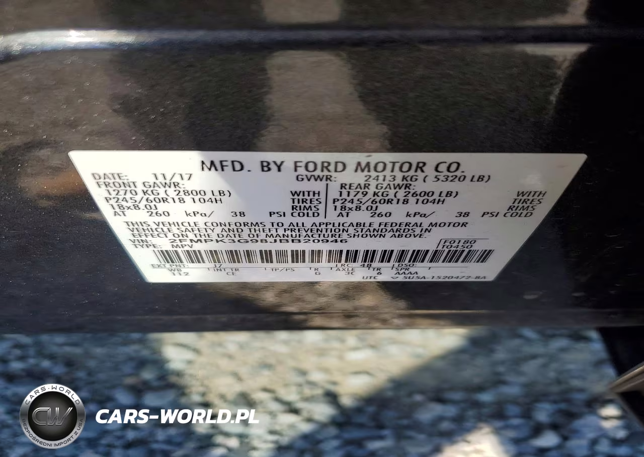 2018 Ford Edge Se VIN:2FMPK3G98JBB20946 - 13