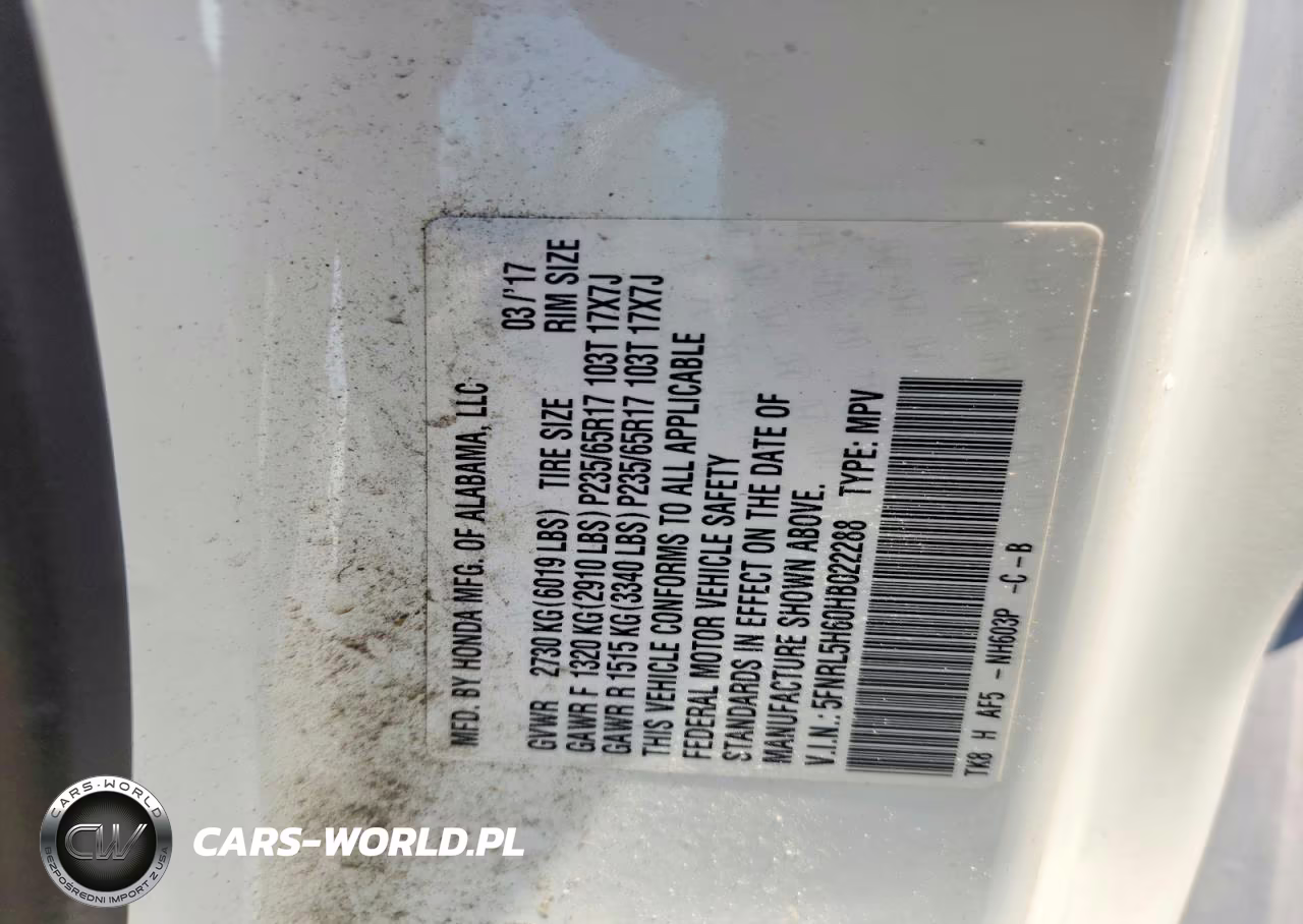 2017 Honda Odyssey Exl VIN:5FNRL5H60HB022288 - 13
