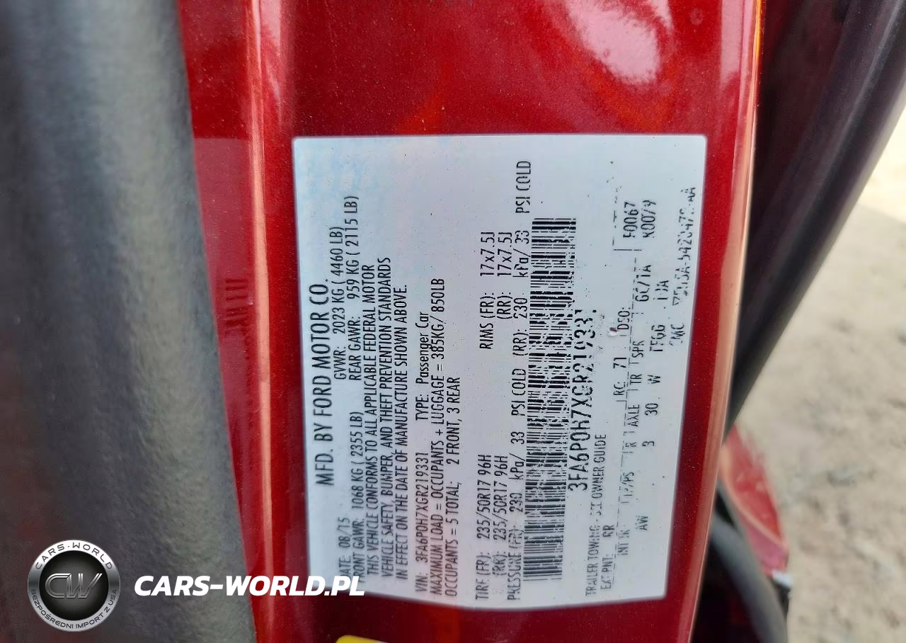 2016 Ford Fusion Se VIN:3FA6P0H7XGR219331 - 13