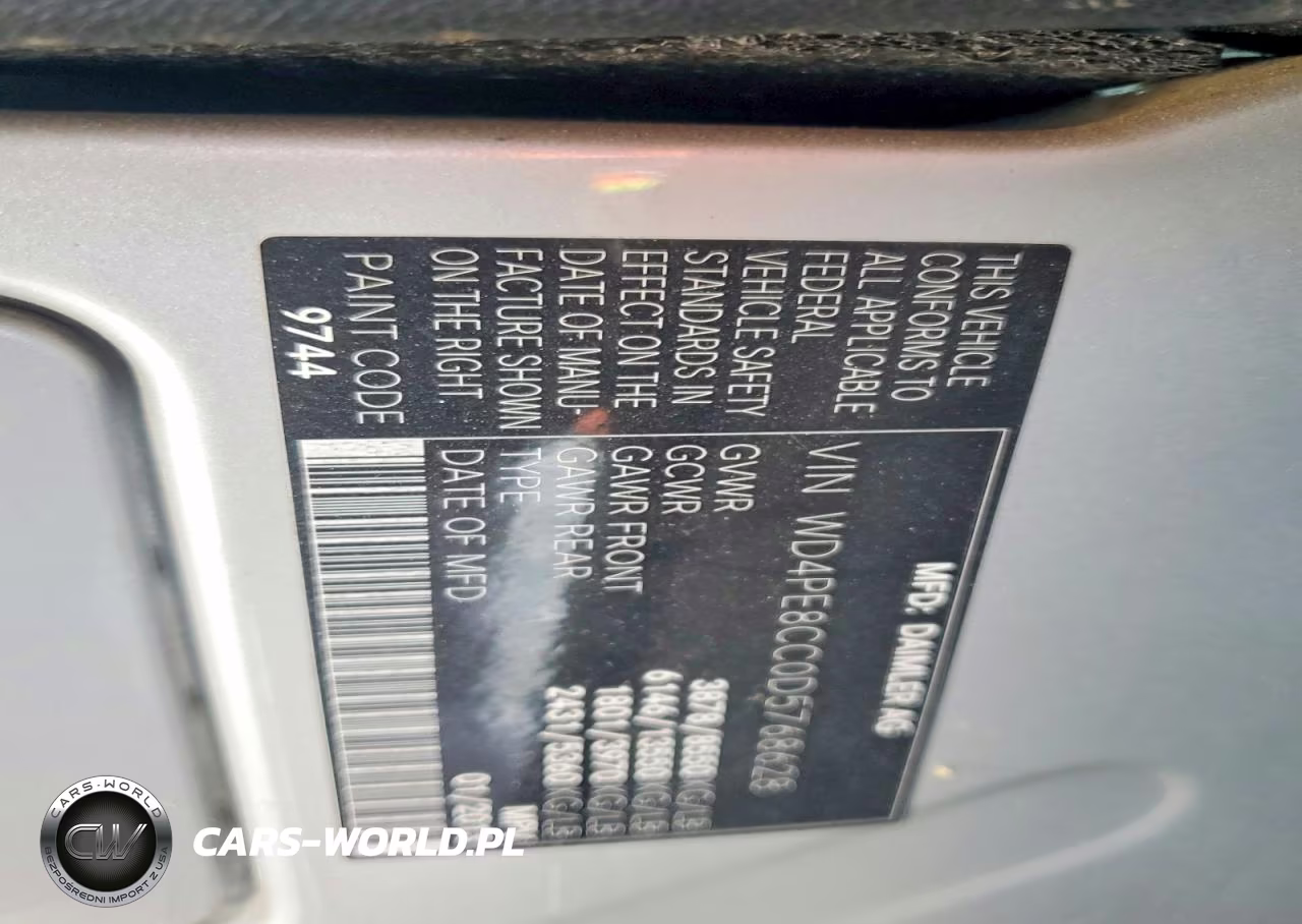 2013 Mercedes-Benz Sprinter 2500 VIN:WD4PE8CC0D5768628 - 13