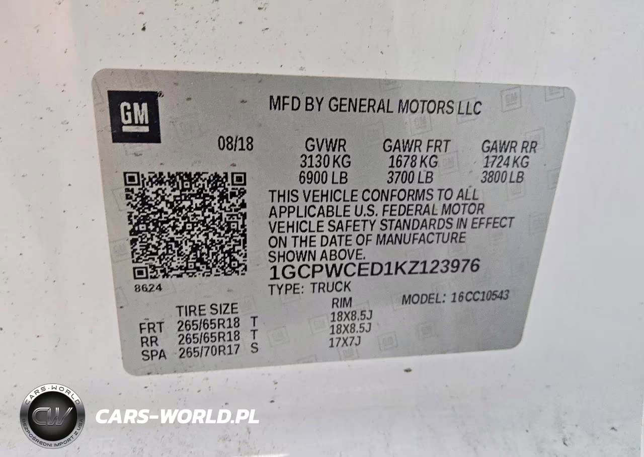 2019 Chevrolet Silverado C1500 Lt VIN:1GCPWCED1KZ123976 - 12