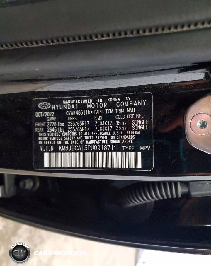 2023 Hyundai Tucson Blue VIN:KM8JBCA15PU091871 - 13