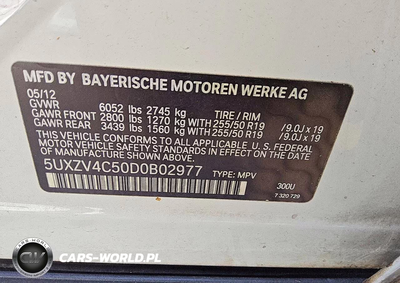 2013 BMW X5 xDrive35I VIN:5UXZV4C50D0B02977 - 12