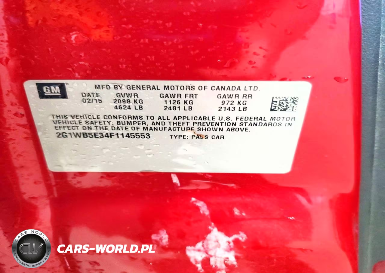 2015 Chevrolet Impala Limited Lt VIN:2G1WB5E34F1145553 - 12