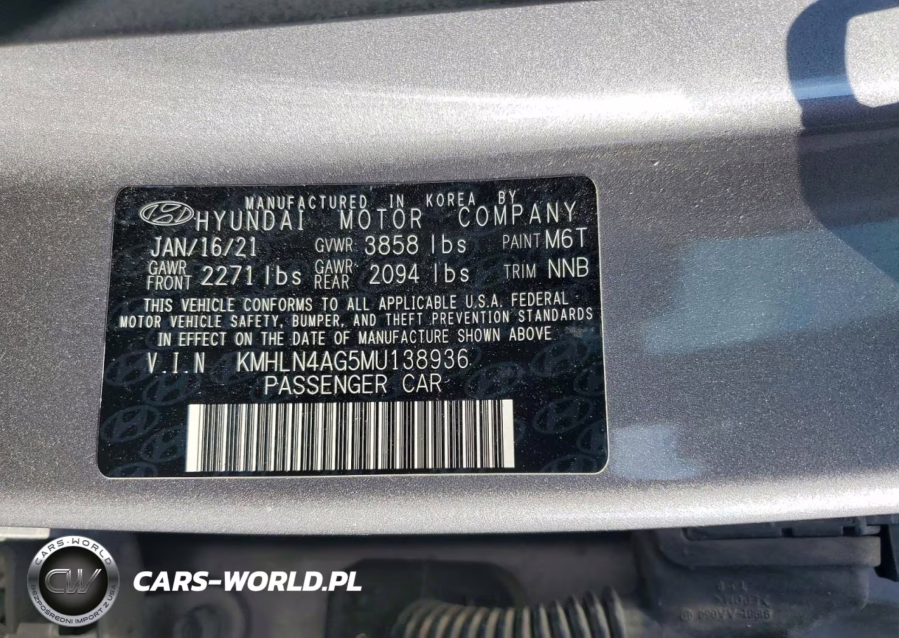 2021 Hyundai Elantra Sel VIN:KMHLN4AG5MU138936 - 13