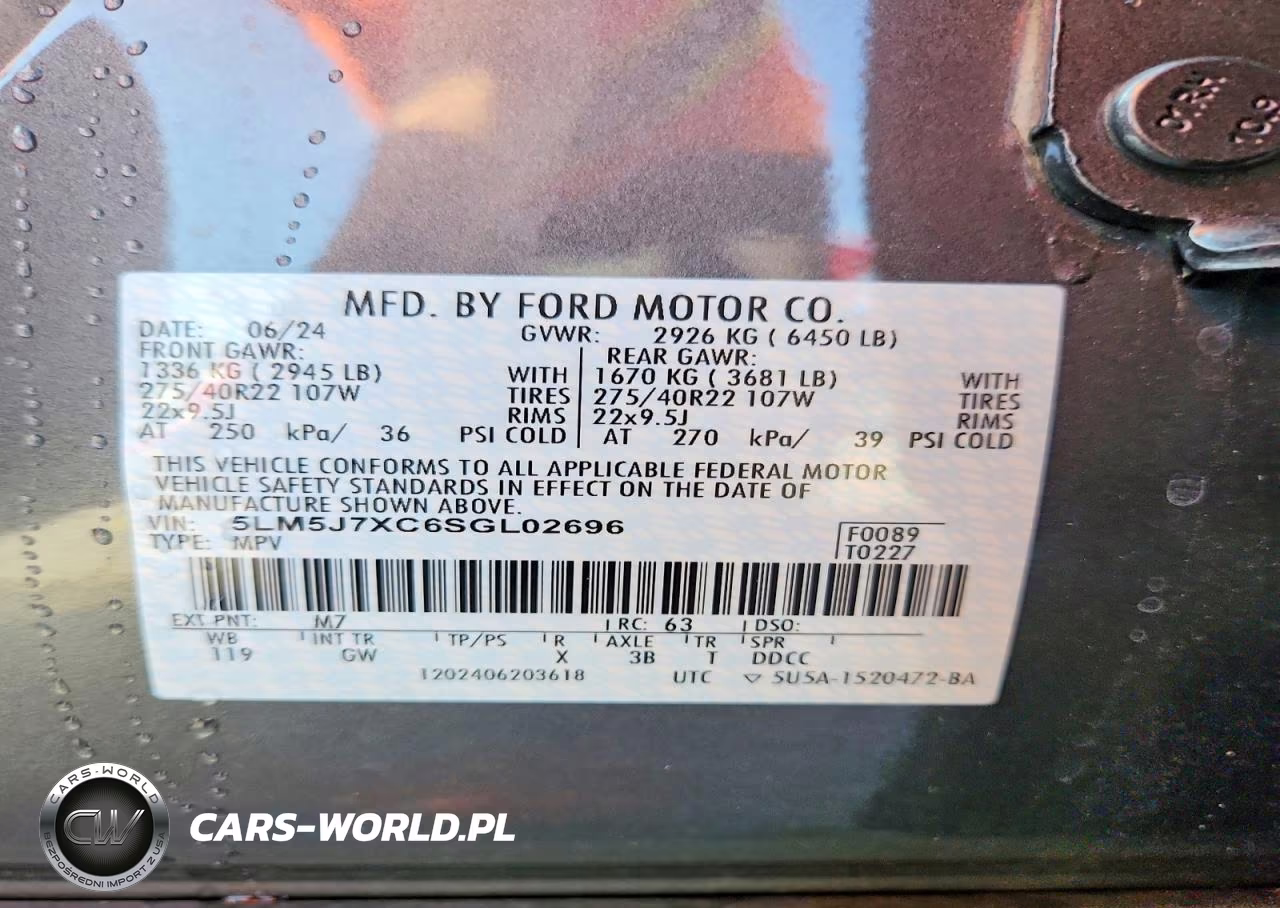 2025 Lincoln Aviator Reserve VIN:5LM5J7XC6SGL02696 - 13