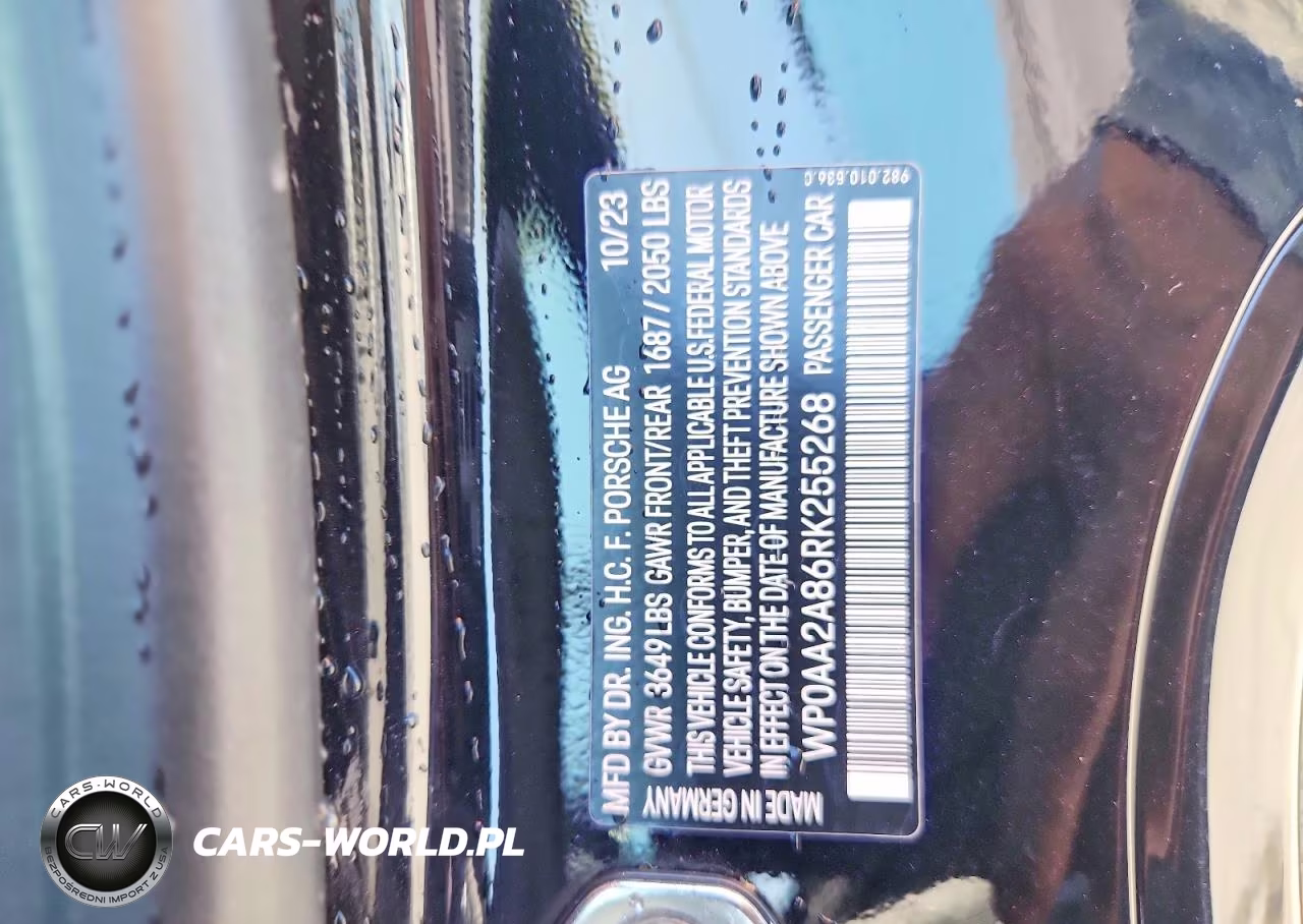 2024 Porsche Cayman Base VIN:WP0AA2A86RK255268 - 13