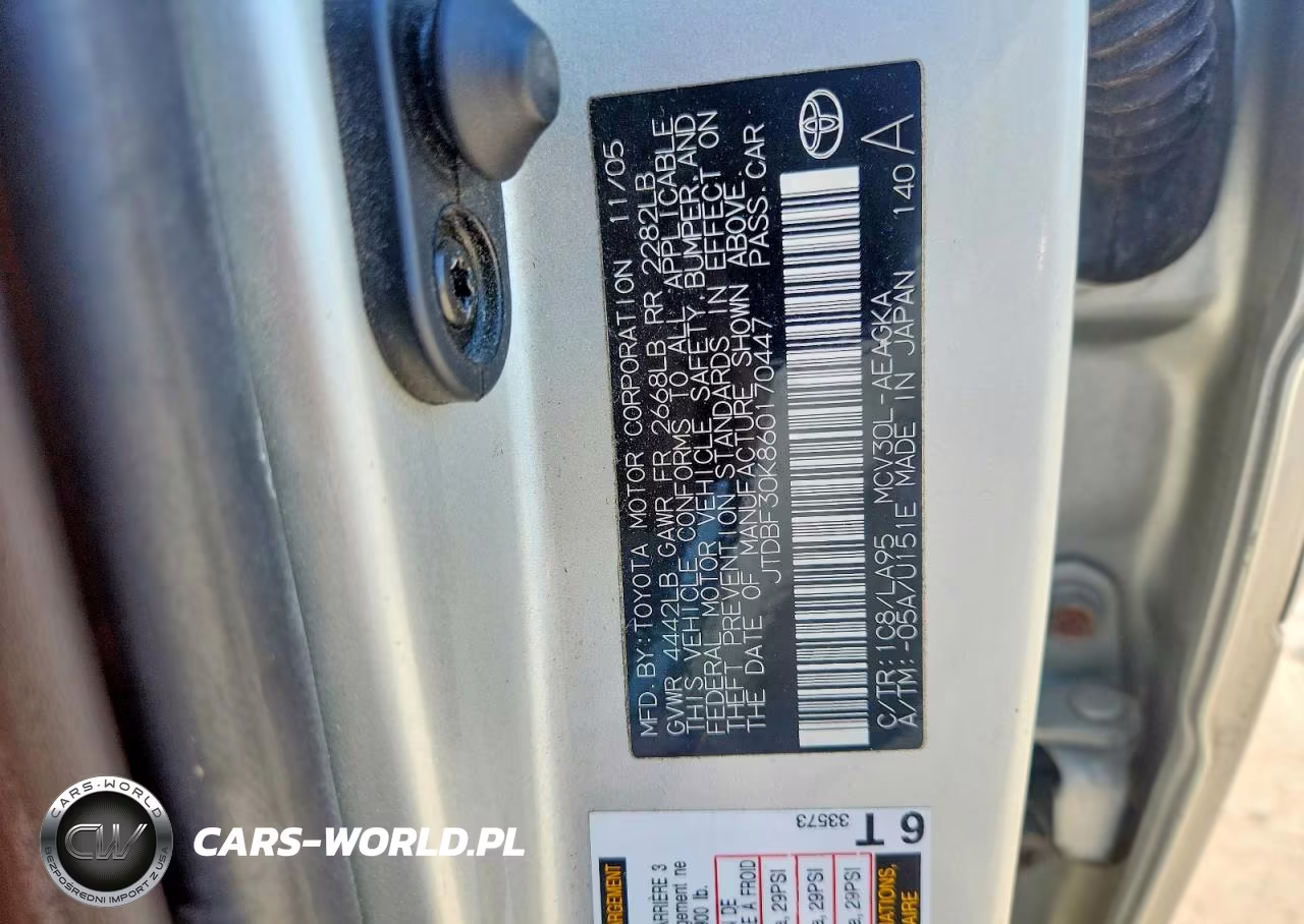 2006 Toyota Camry Xle V6 VIN:JTDBF30K860170447 - 12