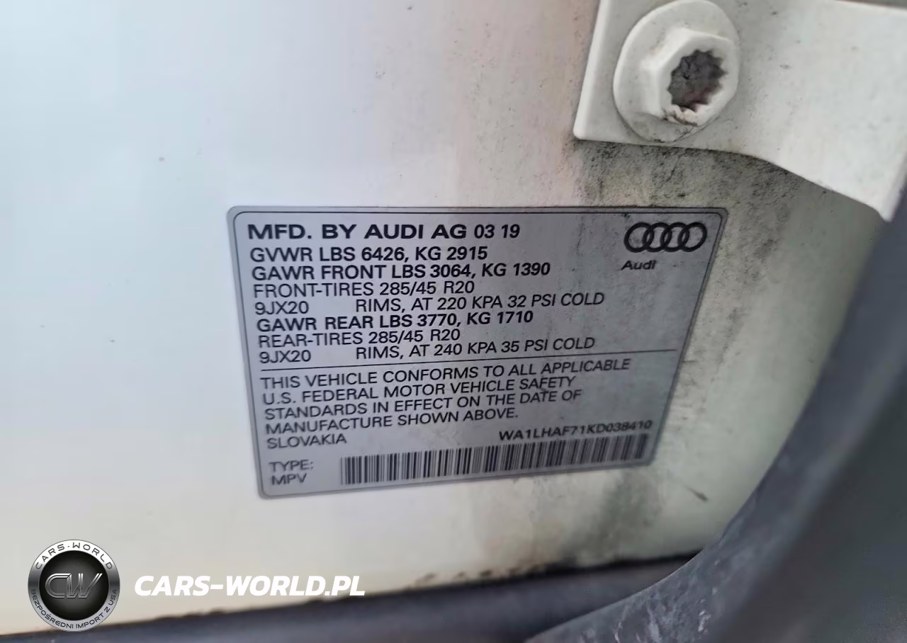 2019 Audi Q7 Premium Plus VIN:WA1LHAF71KD038410 - 12