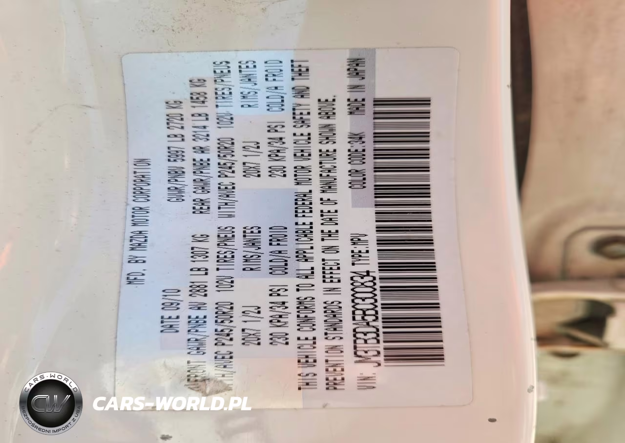 2011 Mazda Cx-9 VIN:JM3TB3DA5B0300834 - 13