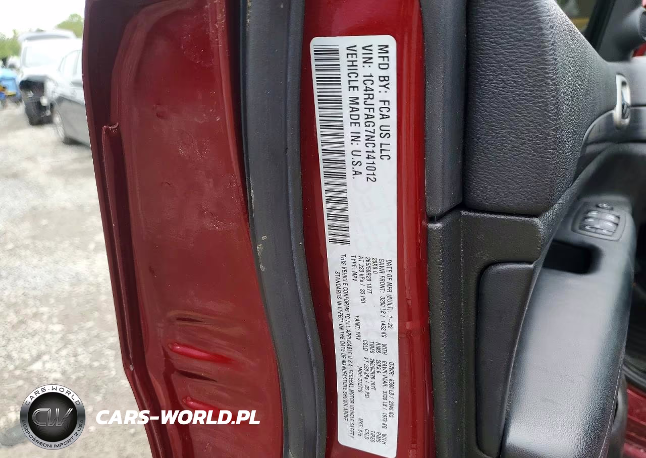 2022 Jeep Grand Cherokee Laredo E VIN:1C4RJFAG7NC141012 - 14
