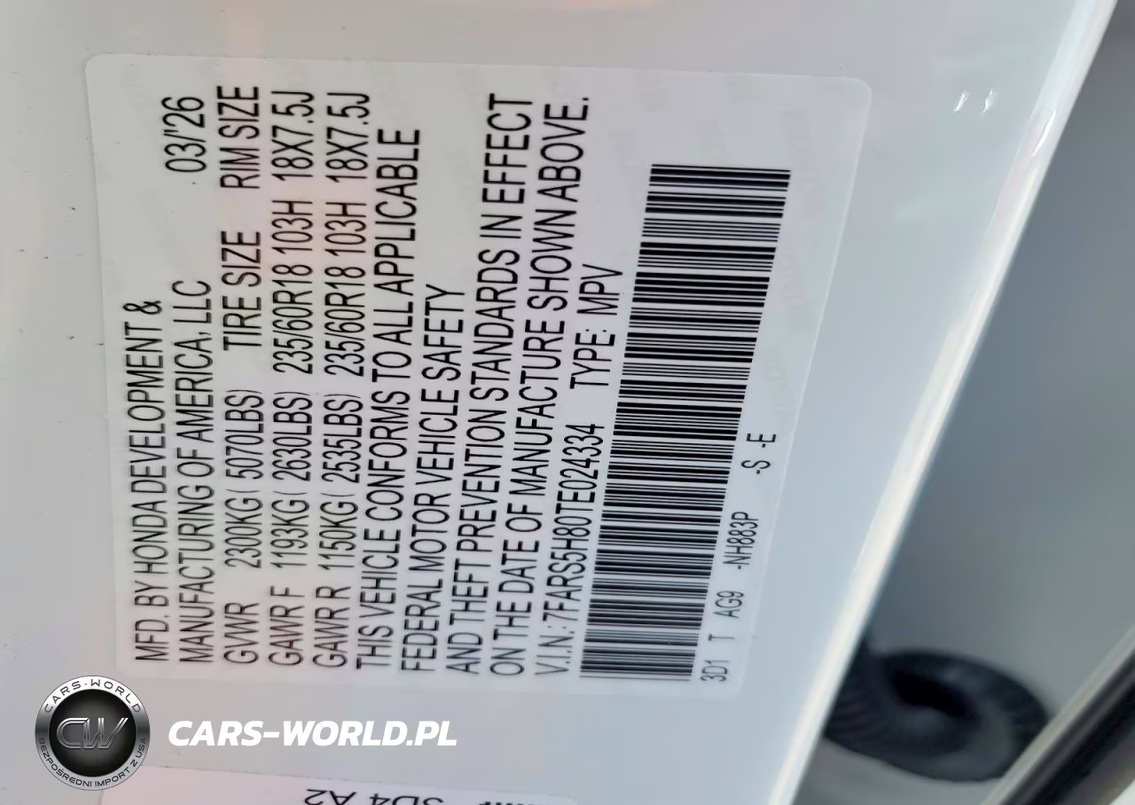 2026 Honda Cr-V Sport-L VIN:7FARS5H80TE024334 - 12