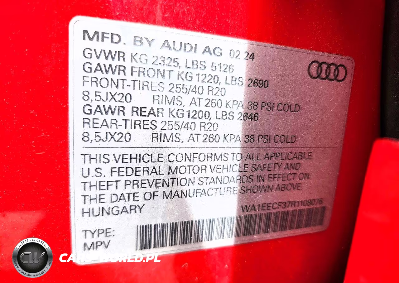 2024 Audi Q3 Premium Plus S Line 45 VIN:WA1EECF37R1108076 - 13