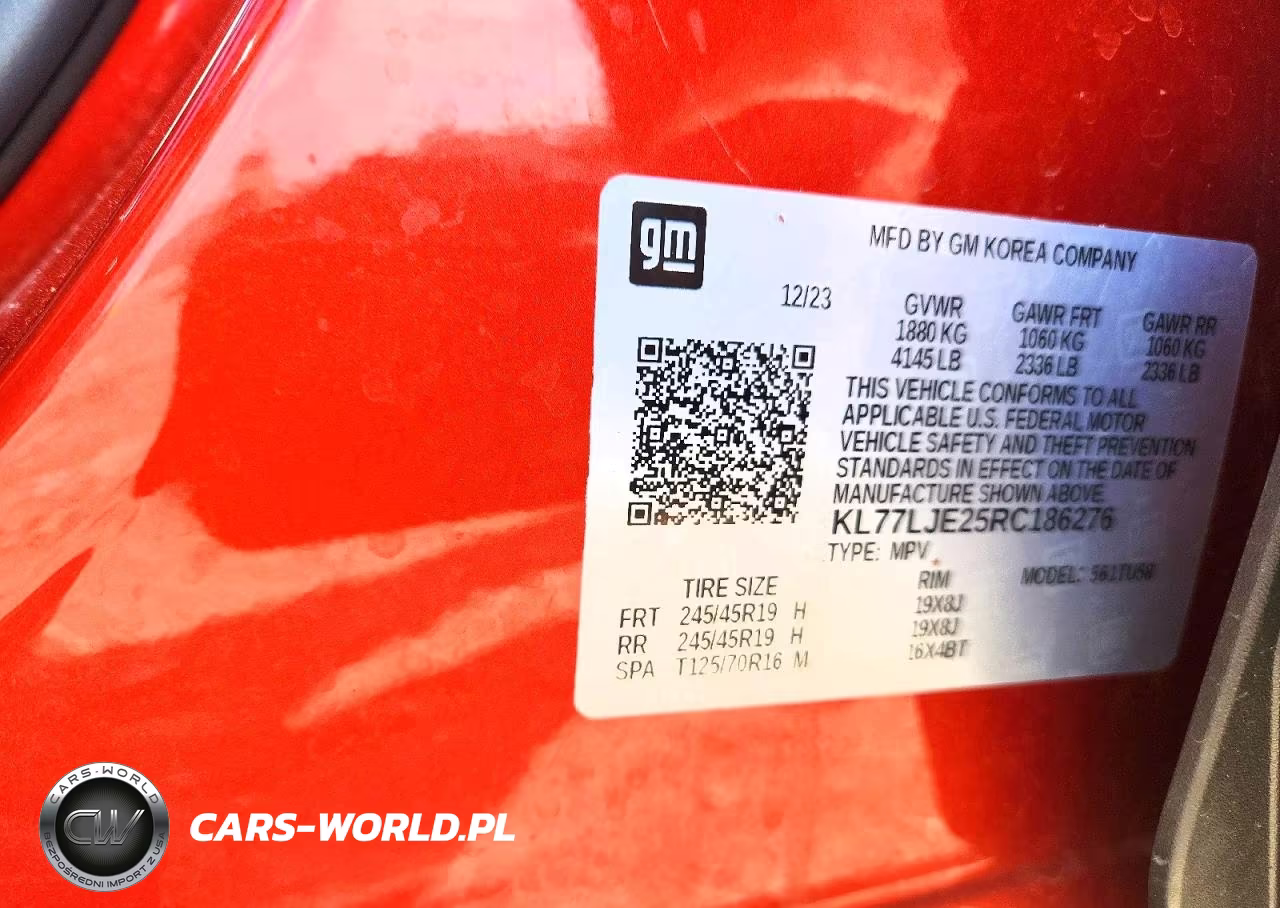 2024 Chevrolet Trax 2Rs VIN:KL77LJE25RC186276 - 13