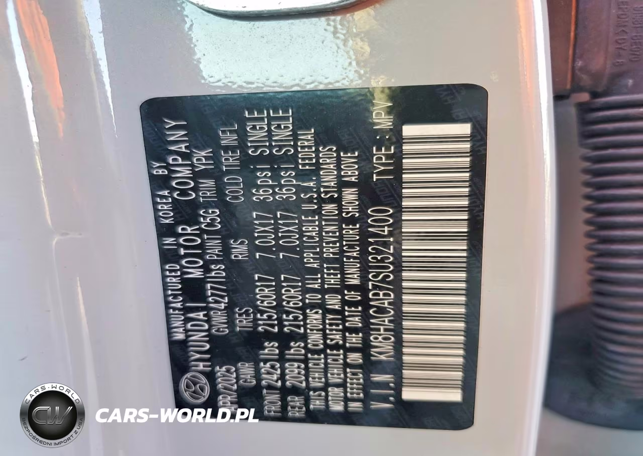 2025 Hyundai Kona Se VIN:KM8HACAB7SU321400 - 13