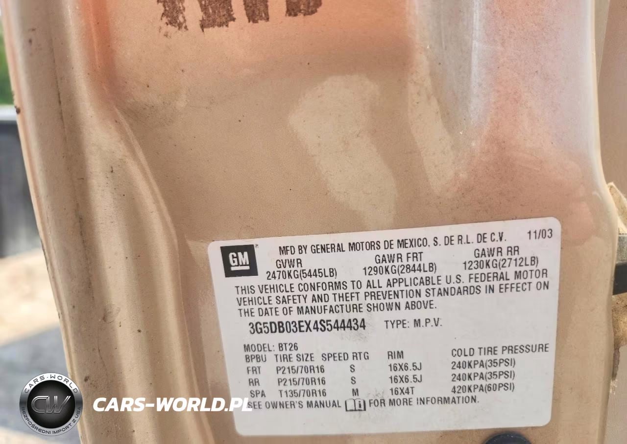 2004 Buick Rendezvous Cx VIN:3G5DB03EX4S544434 - 13
