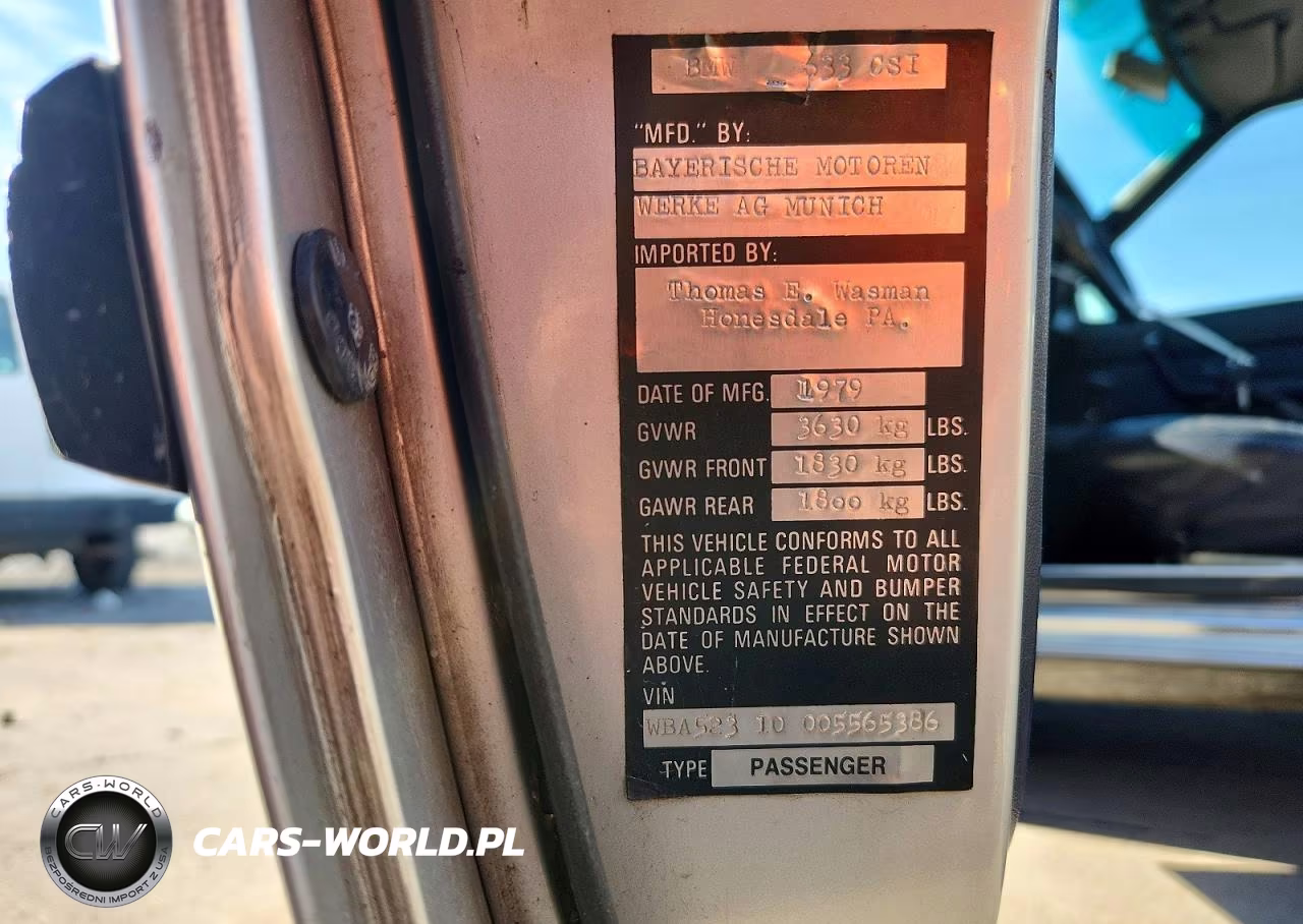 1979 BMW 633 VIN:WBA52310005565386 - 12