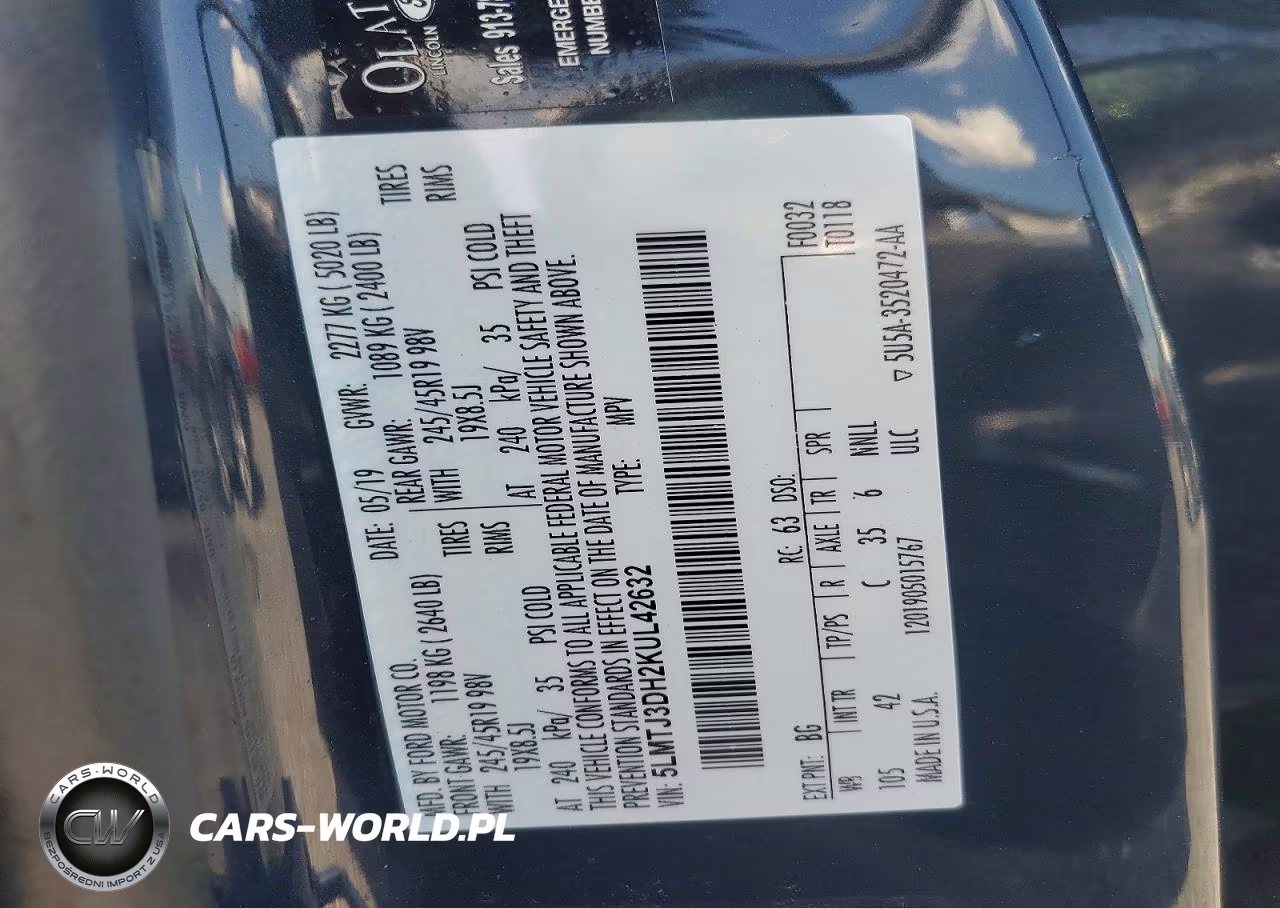 2019 Lincoln Mkc Reserve VIN:5LMTJ3DH2KUL42632 - 13