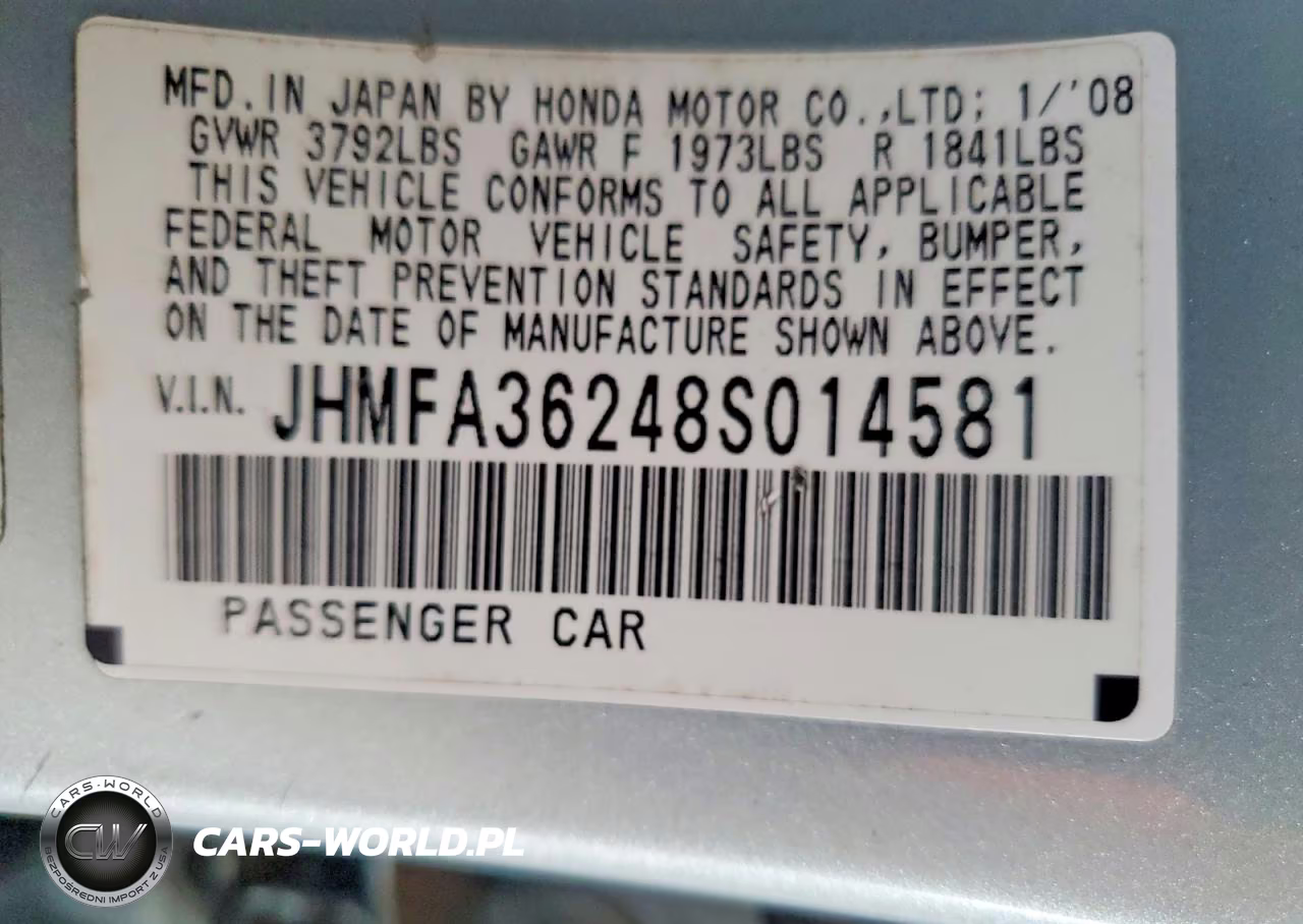 2008 Honda Civic Hybrid VIN:JHMFA36248S014581 - 12