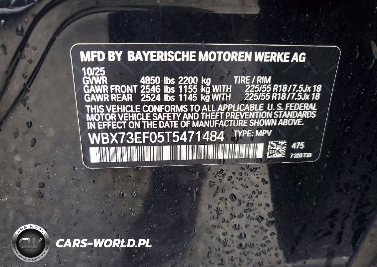 2026 BMW X1 xDrive28I VIN:WBX73EF05T5471484 - 13