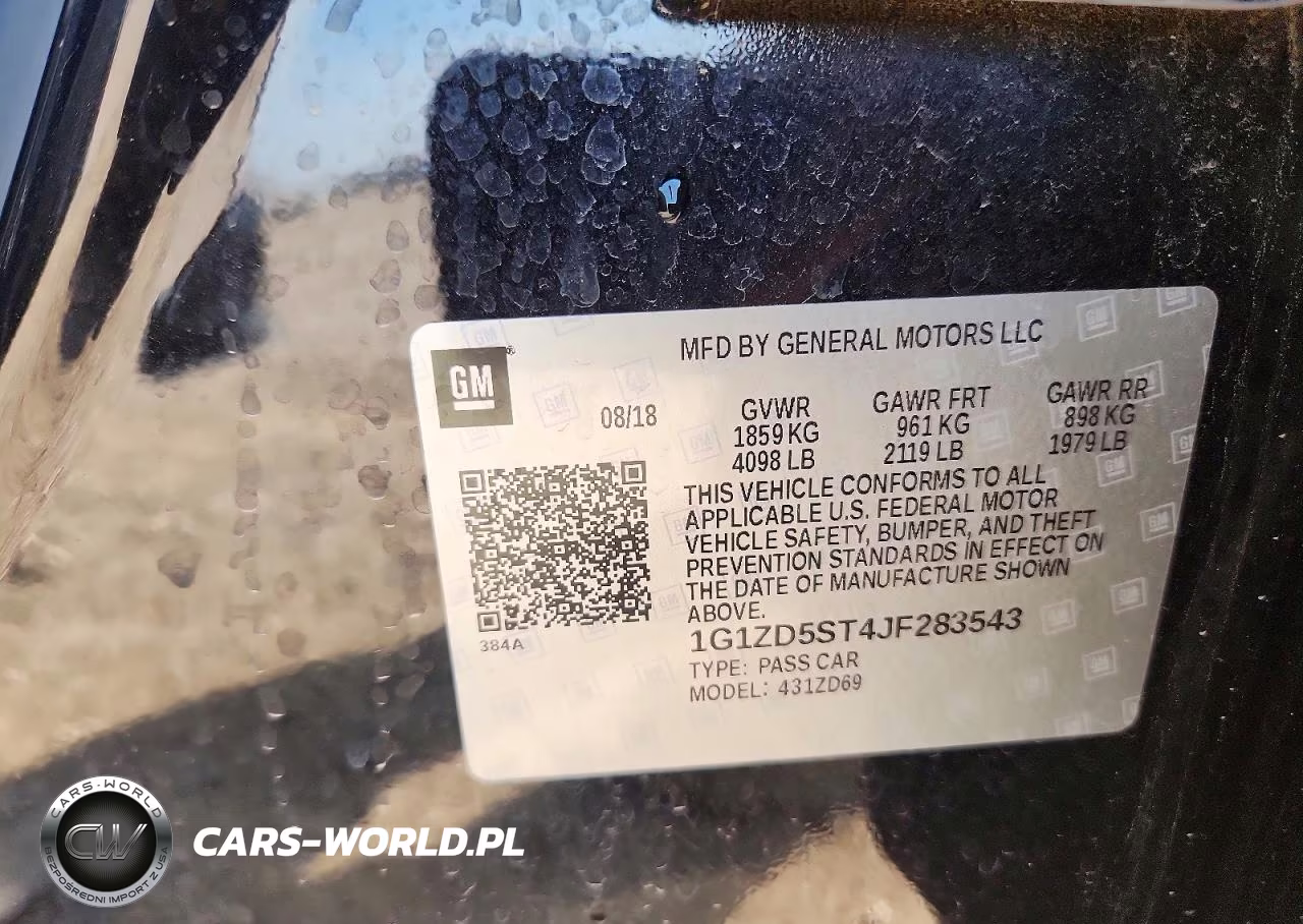 2018 Chevrolet Malibu Lt VIN:1G1ZD5ST4JF283543 - 12