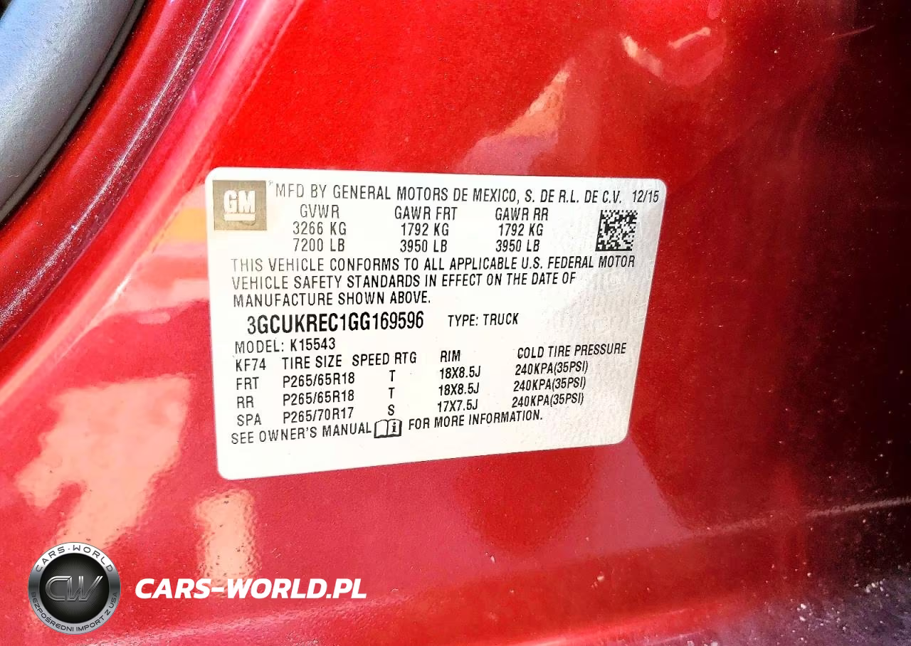 2016 Chevrolet Silverado K1500 Lt VIN:3GCUKREC1GG169596 - 12