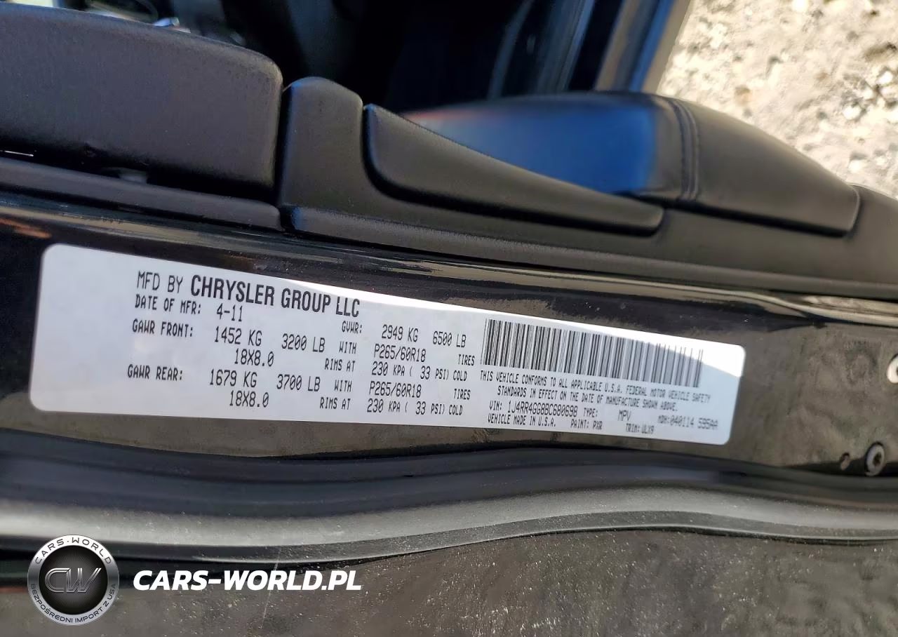 2011 Jeep Grand Cherokee Laredo VIN:1J4RR4GG8BC680698 - 13