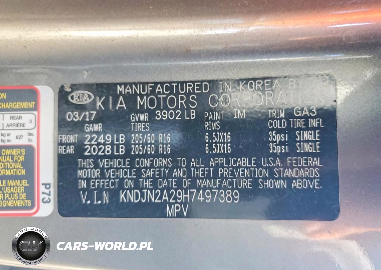 2017 Kia Soul Base VIN:KNDJN2A29H7497389 - 13