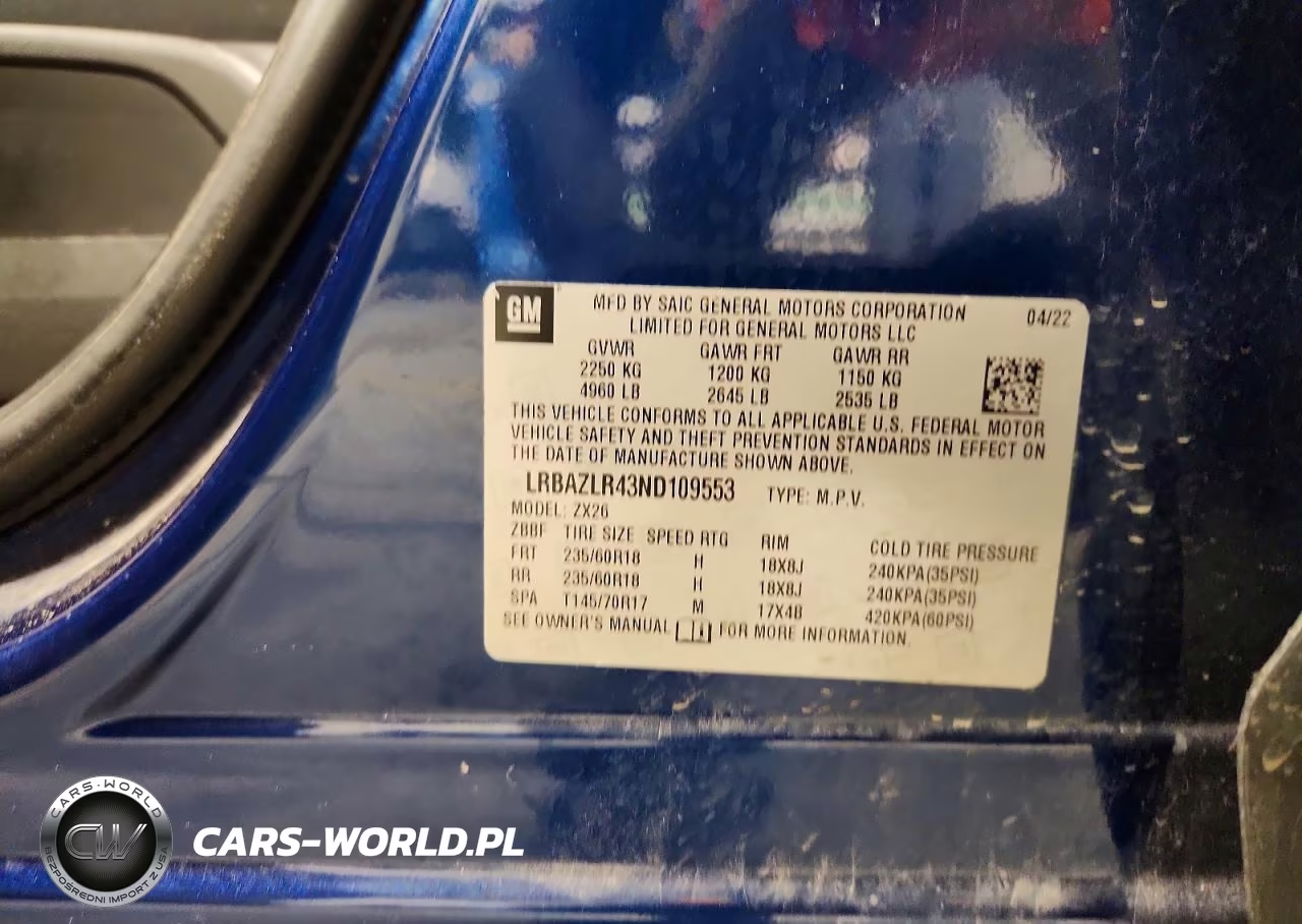 2022 Buick Envision Preferred VIN:LRBAZLR43ND109553 - 14