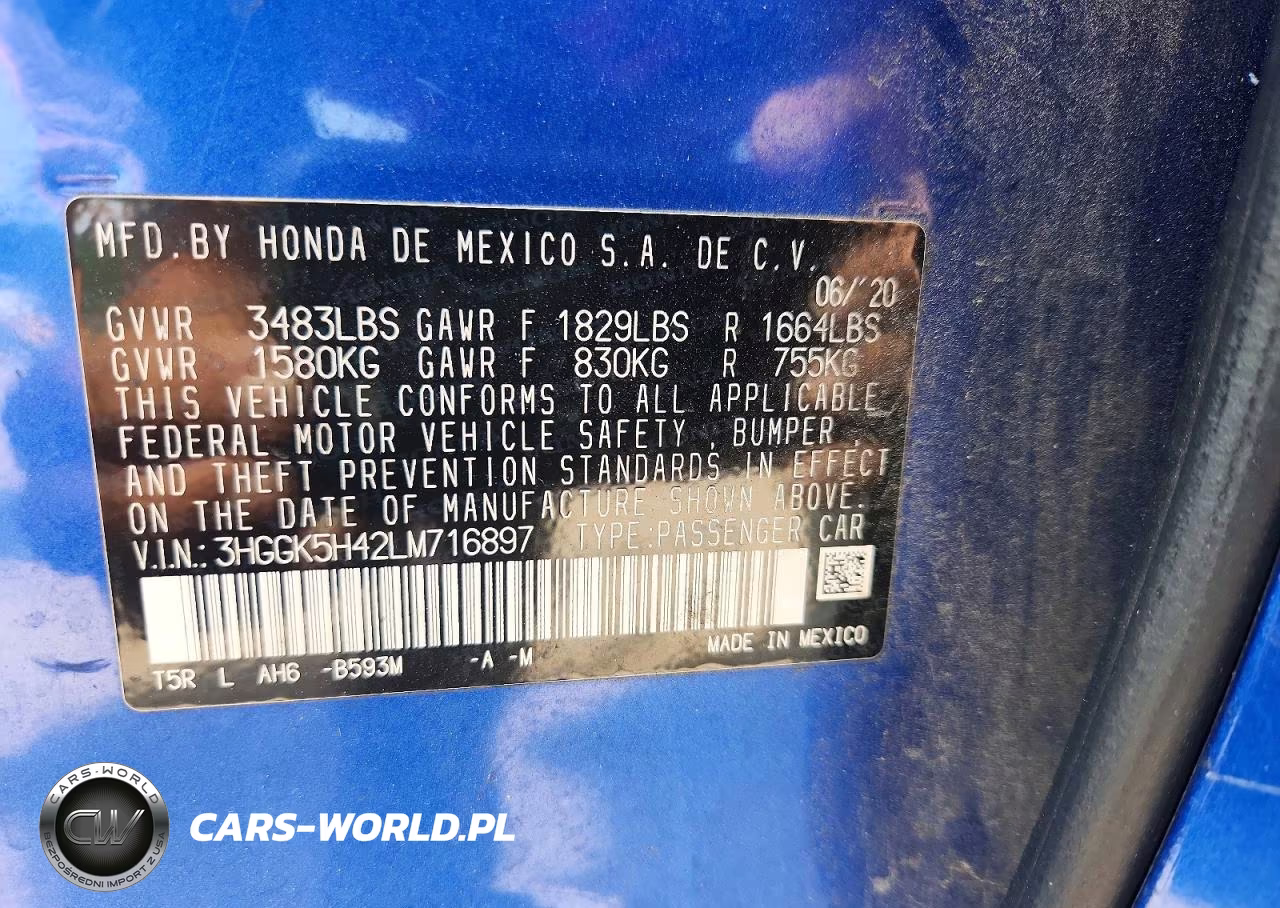 2020 Honda Fit Lx VIN:3HGGK5H42LM716897 - 13
